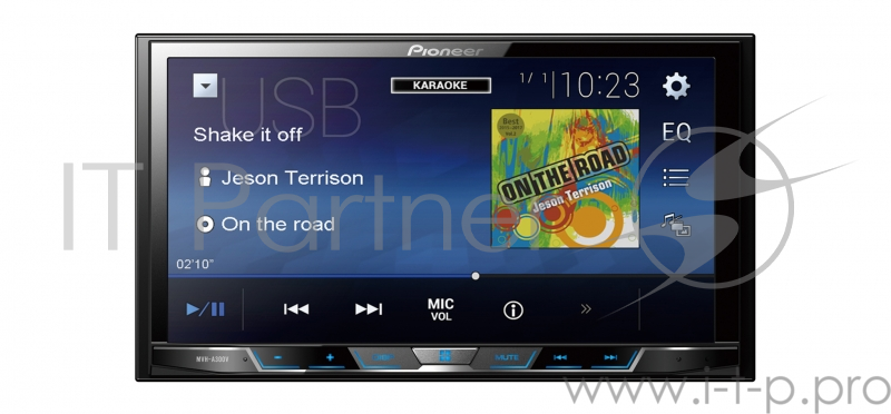 Автомагнитола Pioneer MVH-A300V 2DIN 4x50Вт