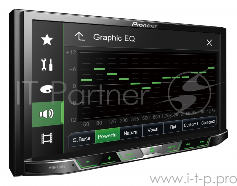 Автомагнитола Pioneer MVH-A300V 2DIN 4x50Вт