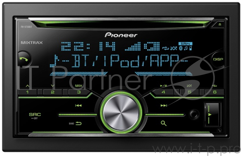 Автомагнитола Pioneer MVH-S610BT 2DIN 4x50Вт