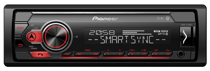 Автомагнитола Pioneer MVH-S410BT 1DIN 4x50Вт