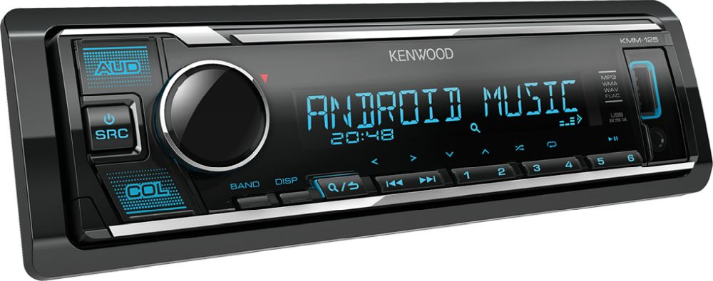 Автомагнитола Kenwood KMM-125 1DIN 4x50Вт