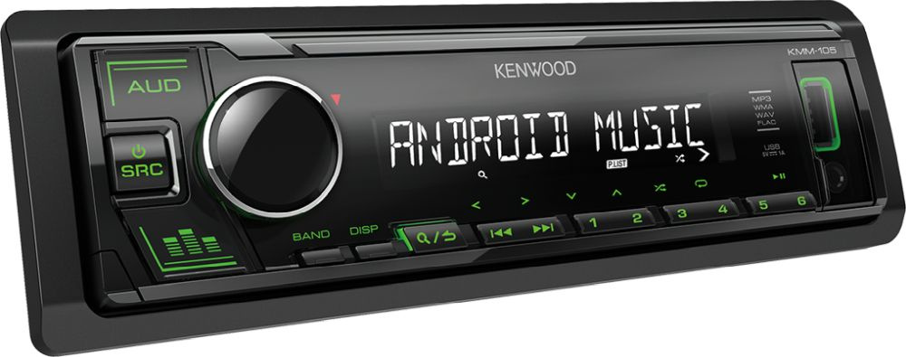 Автомагнитола Kenwood KMM-105GY 1DIN 4x50Вт