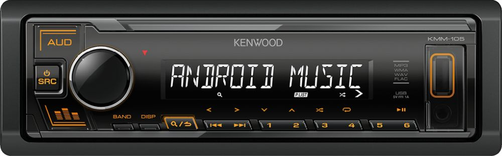 Автомагнитола Kenwood KMM-105AY 1DIN 4x50Вт