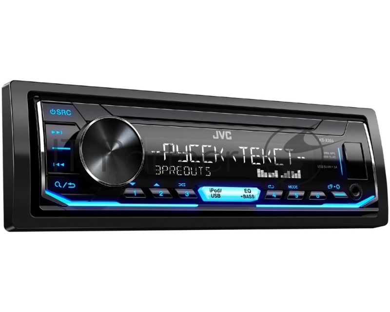 Автомагнитола JVC KD-X355 1DIN 4x50Вт