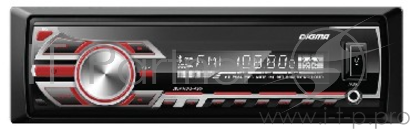 Автомагнитола Digma DCR-420R 1DIN 4x45Вт