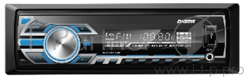 Автомагнитола Digma DCR-420B 1DIN 4x45Вт