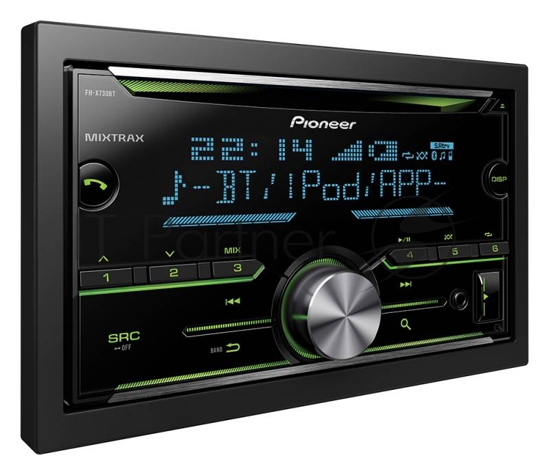 Автомагнитола CD Pioneer FH-X730BT 2DIN 4x50Вт