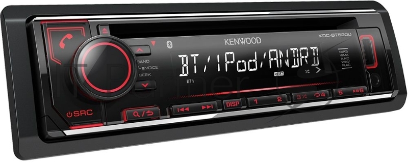 Автомагнитола CD Kenwood KDC-BT520U 1DIN 4x50Вт