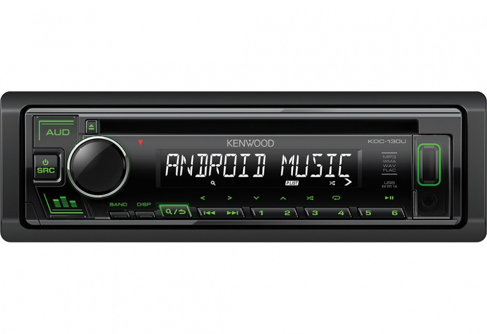Автомагнитола CD Kenwood KDC-130UB 1DIN 4x50Вт