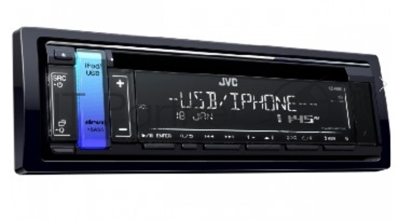 Автомагнитола CD JVC KD-R691 1DIN 4x50Вт