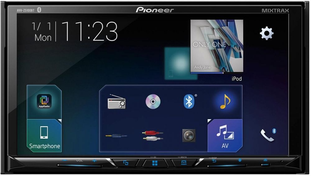 Автомагнитола CD DVD Pioneer AVH-Z5100BT 2DIN 4x50Вт