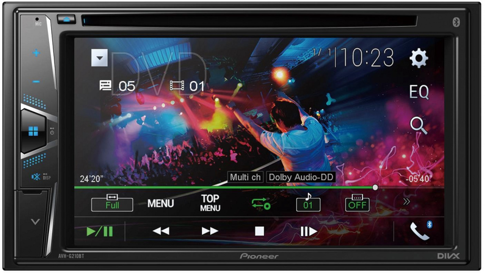 Автомагнитола CD DVD Pioneer AVH-G210BT 2DIN 4x50Вт