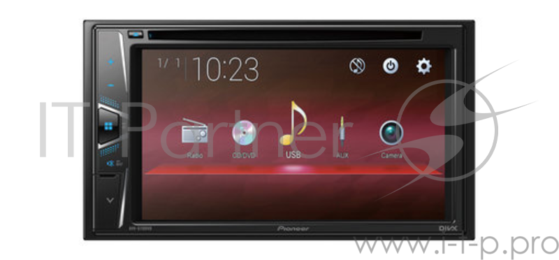 Автомагнитола CD DVD Pioneer AVH-G110DVD 2DIN 4x50Вт