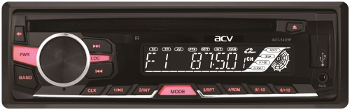 Автомагнитола CD DVD ACV AVD-3403R 1DIN 4x45Вт