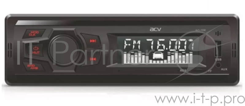 Автомагнитола ACV AVS-1701R 1DIN 4x15Вт