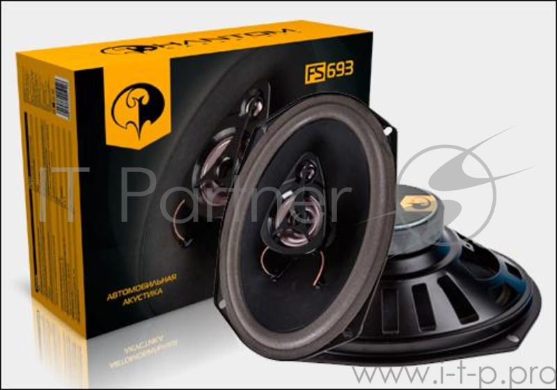 Колонки автомобильные Phantom FS-693 (без решетки) 200Вт 93дБ 4Ом 15x23см (6x9дюйм) (ком.:2кол.) коа