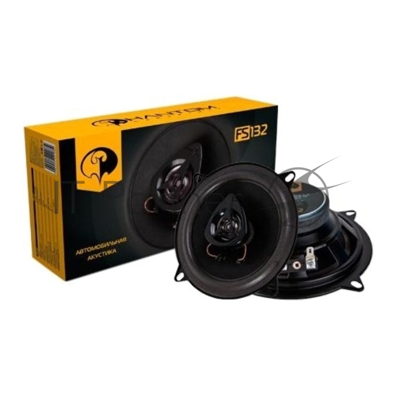 Колонки автомобильные Phantom FS-132 (без решетки) 65Вт 91дБ 4Ом 13см (5дюйм) (ком.:2кол.) коаксиаль