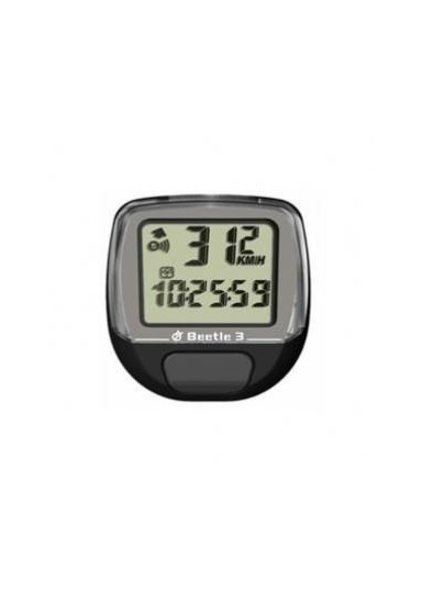 Велокомпьютер BEETLE-3 черный, 10 функций