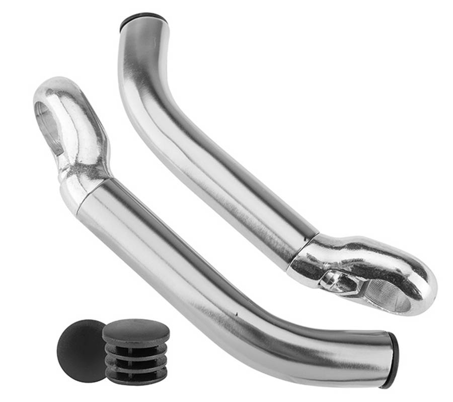 Рога на руль KWL-4 AL Серебро 440034