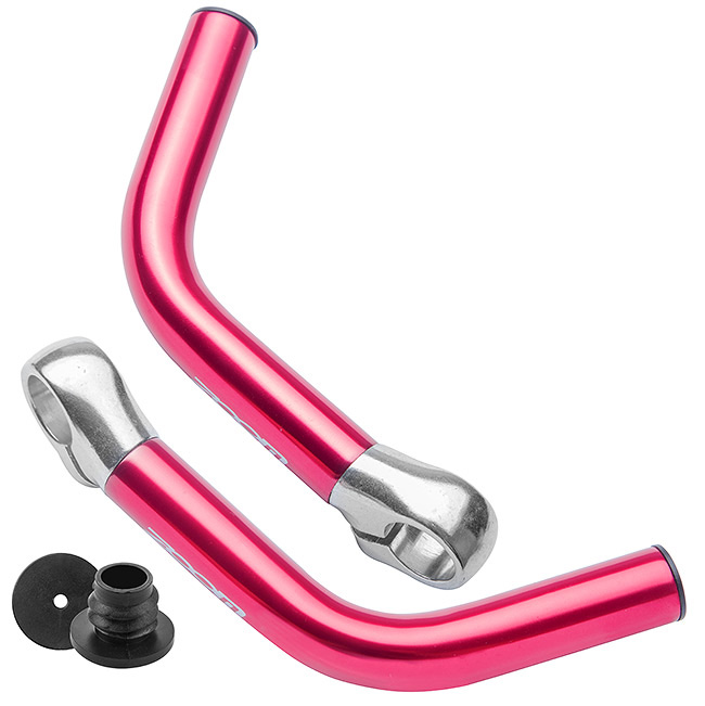 Рога на руль МТ-С04А алюминевые Красный 440016