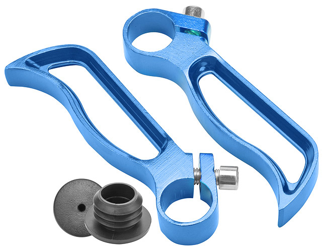 Рога на руль BLF-C4 алюминевые Синий 440028