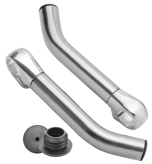 Рога на руль BLF-C2 алюминевые Серебро 440022