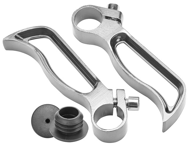 Рога на руль BLF-C4 алюминевые Серебро 440026