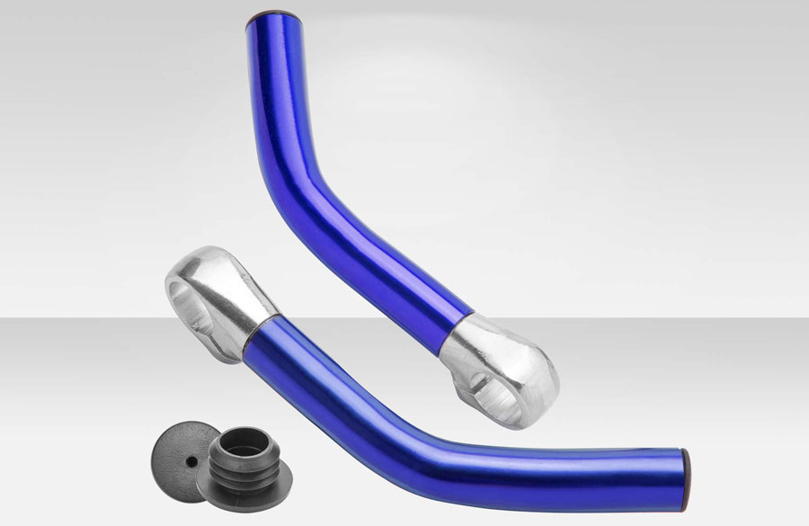 Рога на руль BLF-C1 алюминевые Синий 440020