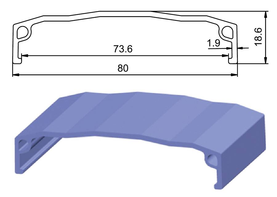 Обод 20 XP-736 36Н алюминий серый (д/Fat Bike) 330117