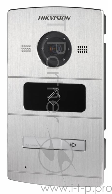 Видеопанель Hikvision DS-KV8102-IM цветной сигнал CMOS цвет панели: серебристый