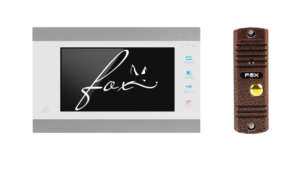 Видеодомофон Fox FX-HVD7M-KIT белый