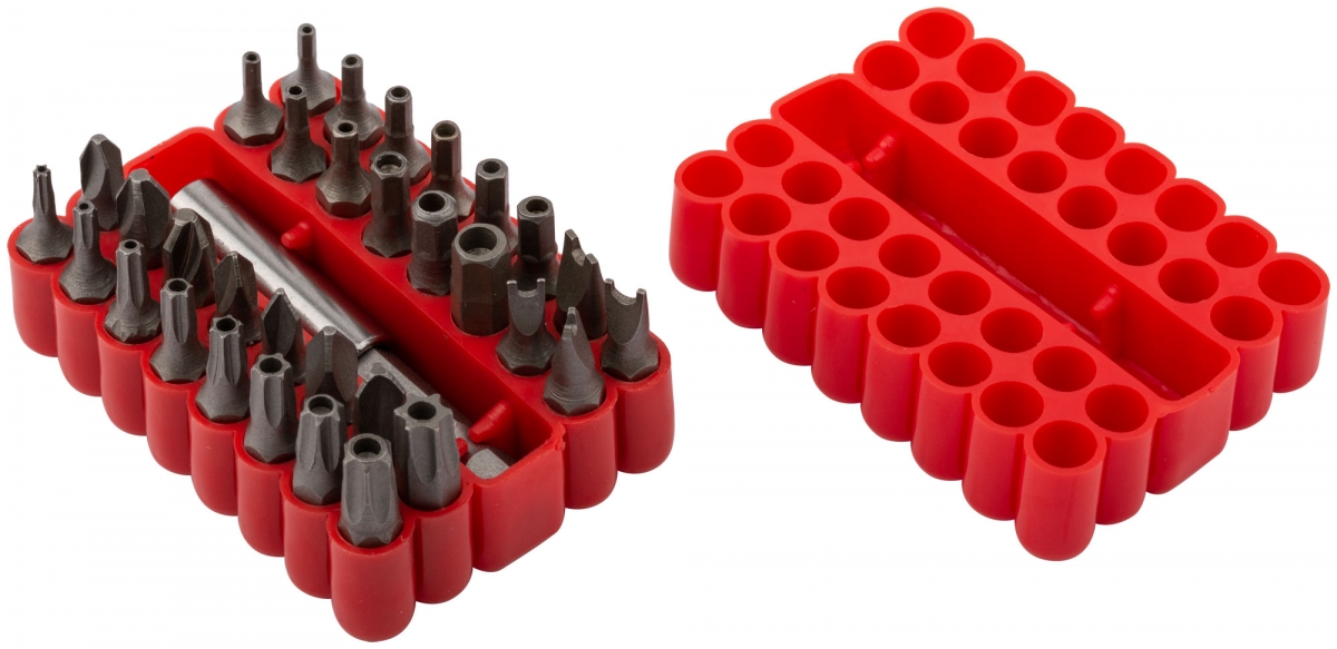 Отвертки-насадки (биты) FIT IT Набор бит 33 шт. CrV 57855