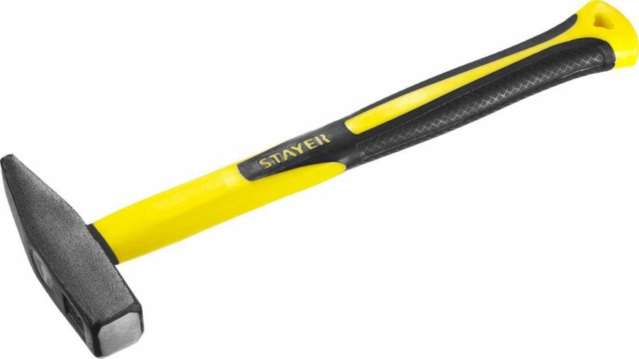 Ручной инструмент Молоток слесарный Fiberglass 400 г с фиберглассовой рукояткой, STAYER Professional 20050-04 20050-04_z01