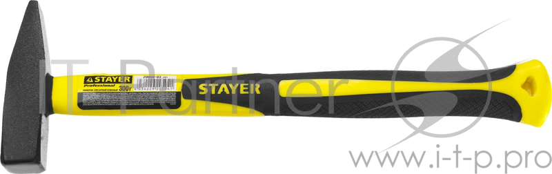 Ручной инструмент Молоток слесарный Fiberglass 300 г с фиберглассовой рукояткой, STAYER Professional 20050-03 20050-03_z01