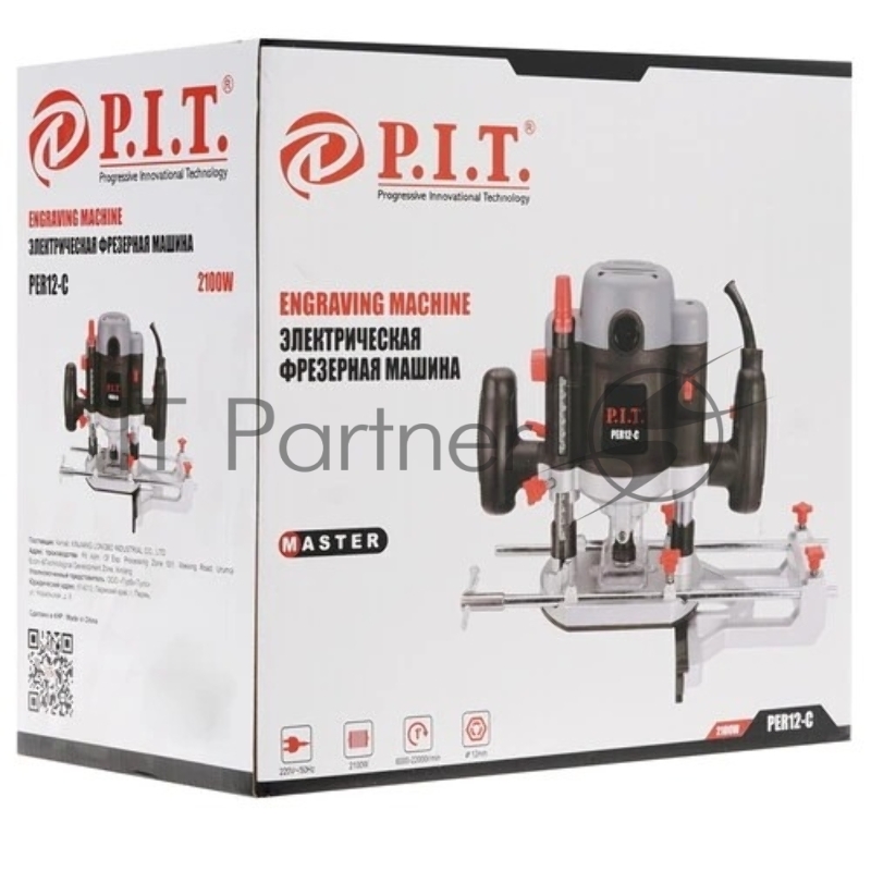 Фрезер P.I.T Фрезер электрический PER12-C МАСТЕР (2100Вт, рег-ка 6000-22000об.мин, цанга 8, 12мм, пл пуск) PER12-C