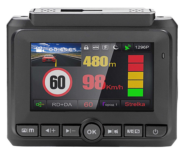 Радар-детектор Playme Omega Видеорегистратор GPS приемник G-сенсор