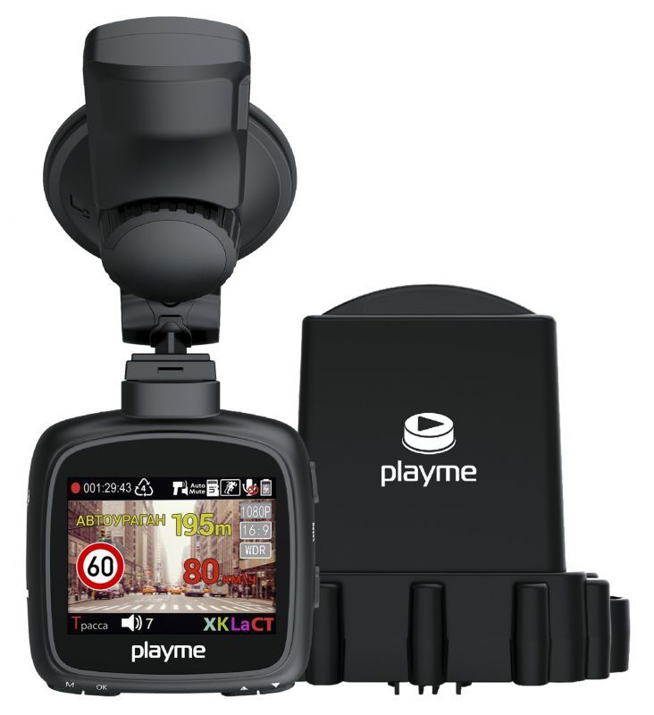 Радар-детектор Playme MAXI Видеорегистратор GPS приемник G-сенсор