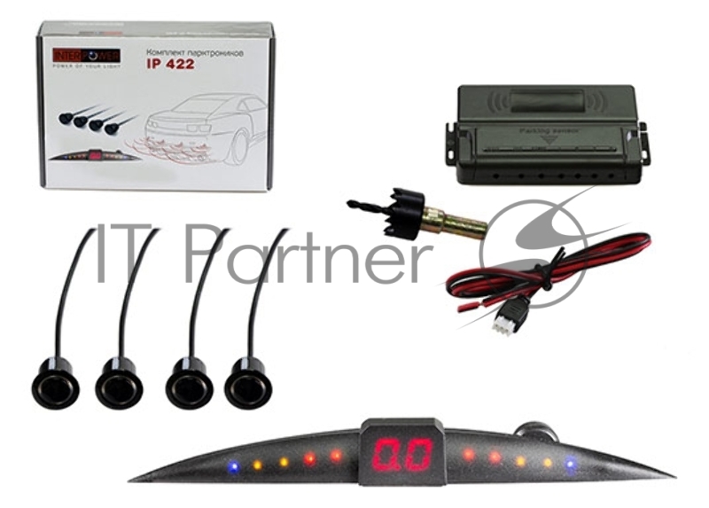 Парковочный Радар Silverstone F1 Interpower IP-422 4 датчика черный