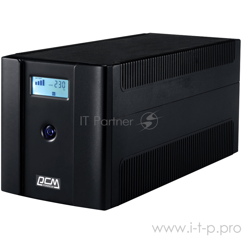 ИБП (UPS) 1500ВА Powercom Raptor RPT-1500AP LCD, черный (USB)