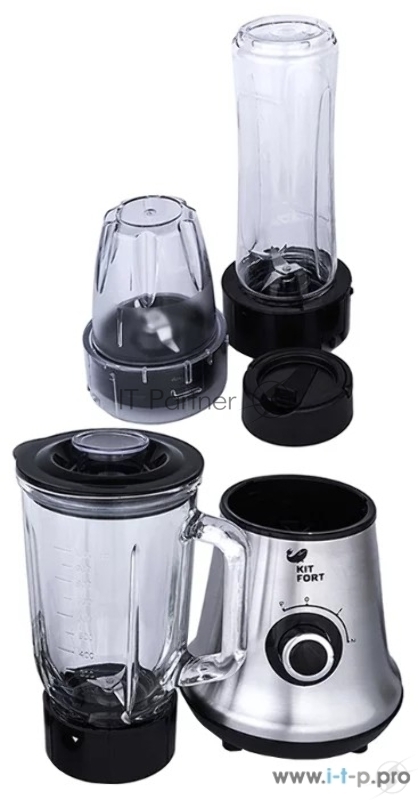 Блендер стационарный Kitfort КТ-1312 450 Вт. серебристый/черный
