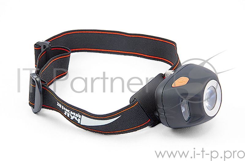 Фонарь налобный Яркий Луч H-3 MA-HALO черный лам.:светодиод. 170lx AAAx3 (4606400104971)