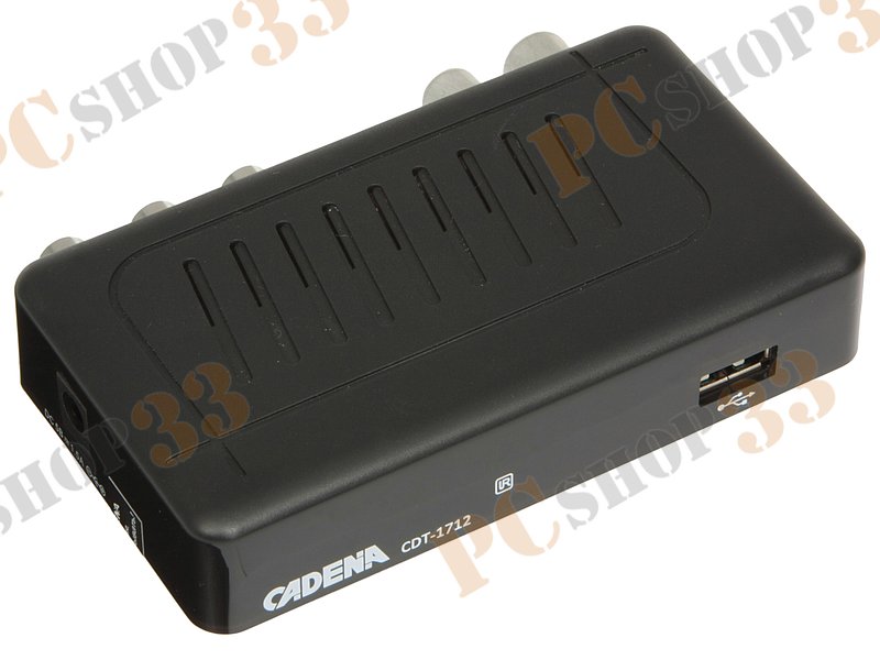 Медиаплеер Cadena CDT-1712 USB, ТВ-тюнер, DVB-T/T2