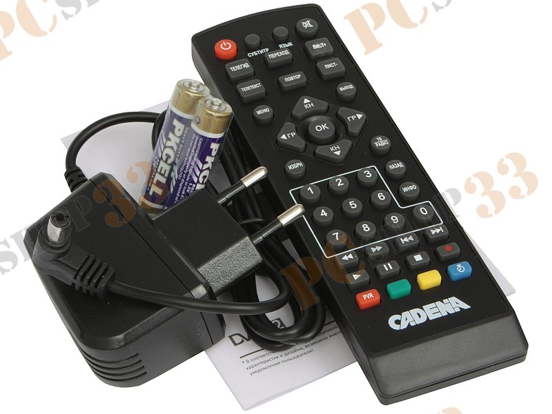 Медиаплеер Cadena CDT-1712 USB, ТВ-тюнер, DVB-T/T2