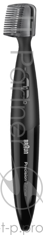 Триммер Braun PT5010 черный (насадок в компл:2шт)