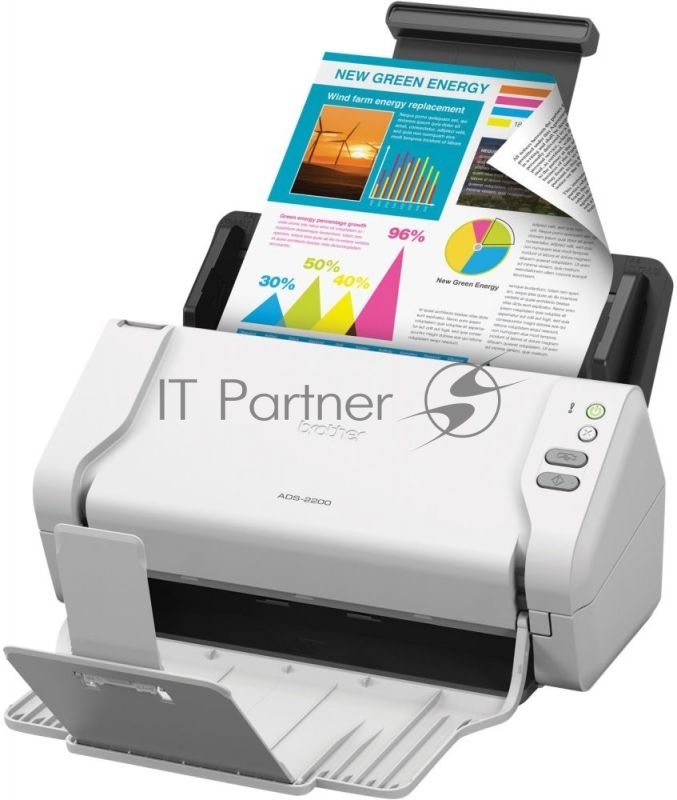 Сканер Brother ADS-2200 (ADS2200TC1) A4 черный