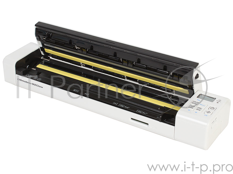Мобильный сканер Brother DS-920DW, A4, 7,5 стр/мин, 600 dpi, двухстороннее сканирование, WiFi, USB,