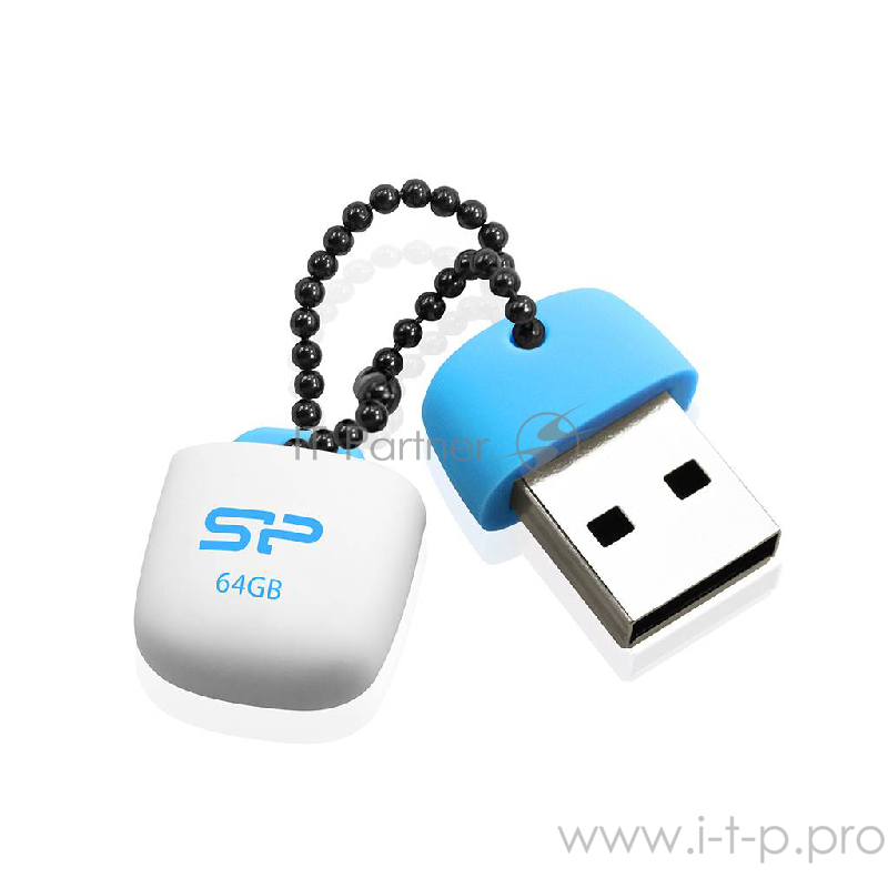 Флеш Диск Silicon Power 32Gb Touch T07 SP032GBUF2T07V1B USB2.0 белый/синий