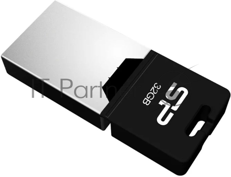 Флеш Диск Silicon Power 32Gb Mobile X20 SP032GBUF2X20V1K USB2.0 серебристый