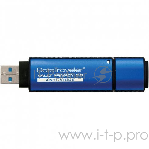 Флеш Диск Kingston 16Gb DataTraveler Vault Privacy 3.0 with ESET AV - TAA compliant, DTVP30AV/16GB