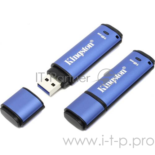 Флеш Диск Kingston 16Gb DataTraveler Vault Privacy 3.0 Datalocker Management Ready, DTVP30DM/16GB